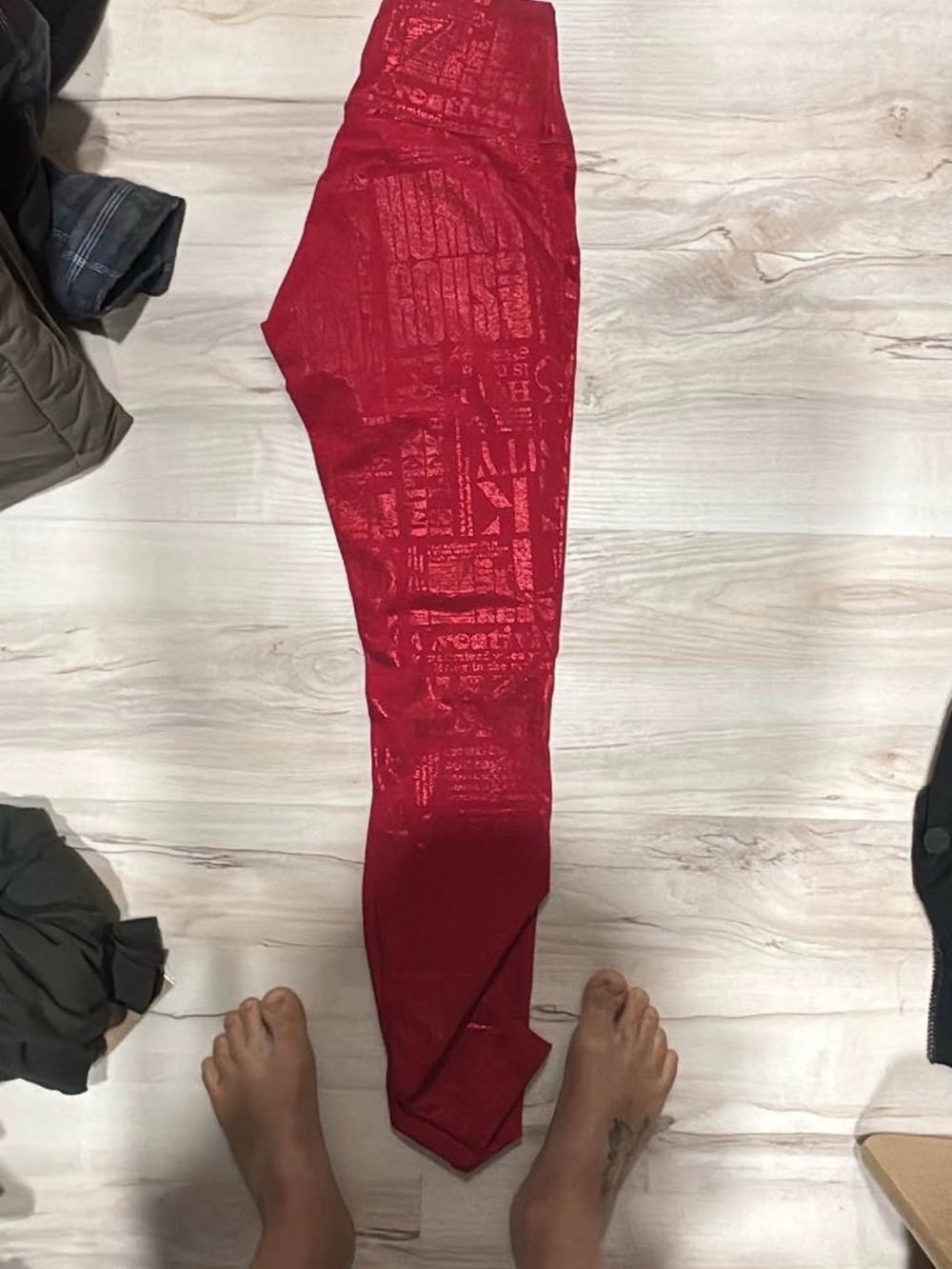 lululemon athletica Red Patterned Leggings